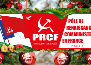 #JoyeuxNoël rouge à toutes les travailleuses et les travailleurs ! Le PRCF souhaite des fêtes de fin d&rsquo;années heureuses et combative pour la paix et l&rsquo;avenir à la France des travailleurs.