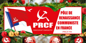 #JoyeuxNoël rouge à toutes les travailleuses et les travailleurs ! Le PRCF souhaite des fêtes de fin d&rsquo;années heureuses et combatives pour la paix et l&rsquo;avenir à la France des travailleurs.