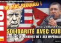 Solidarité avec Cuba : brisons les chaines de l&rsquo;axe impérialiste – la prise de parole à Paris de Gilda Landini (PRCF) les informations de l&rsquo;ambassadeur Otto Vaillant Frias