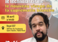 Le technofascisme, nouveau visage de la suprématie blanche – Conférence de Norman Ajari [18 avril – Paris – 14h30 – Café Marxiste