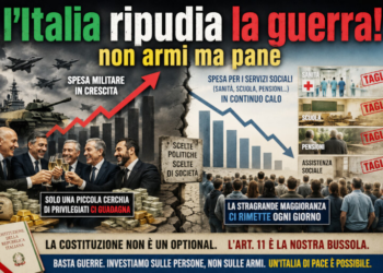 Pas d&rsquo;armes mais du pain pour une Italie qui répudie la guerre : une pétition lancée en Italie sous l&rsquo;article 50 de la constitution
