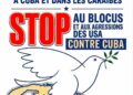 Blocus génocidaire de Cuba, ça suffit : un appel lancé avec le mouvement de la paix. Déjà 5000 signatures !